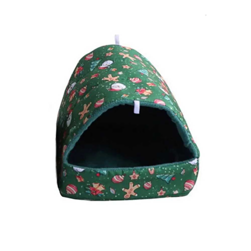 Cute Cartoon Rat Hamster House Bed Winter Comfortable Foldable Guinea Pig Hanging Tent Sleeping Nest Ferret Cage Accessories M251206