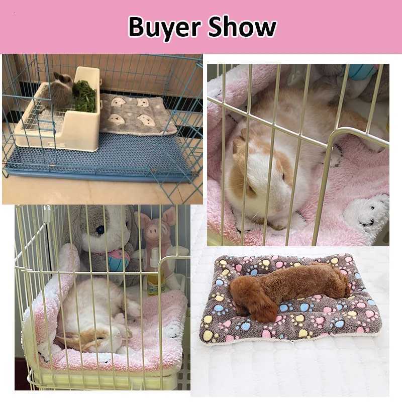Breathable Hamster Pet Pee Pad Guinea Pig Fleece Mat Cage Liners Small Animal Warm Mat for Rabbit Accessories Jaula Conejo M251206
