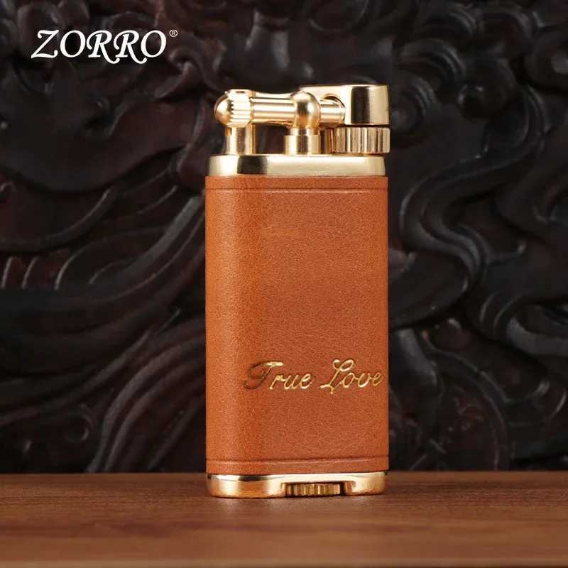 Handmade Leather ce on Lighter Old-fashio Retro Lifting Arm Lighter High-end Gift for Boys and Girls H251206