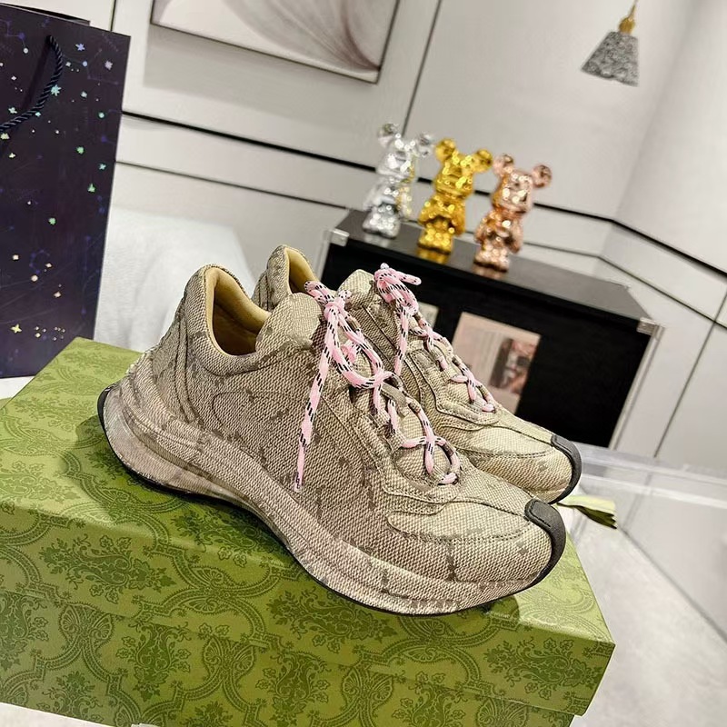 Brand Sneakers Designer Platform All flower Multicolor Pink Blue Grey Ancien Daddy men women trainers Tennis Shoes