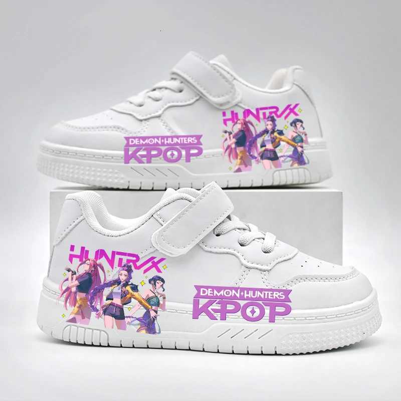 Childrens Fashion KPOP Casual Shoes Kids New Design White Sport Shoes Student Boys Girls Anti-slip Outdoor Breathable Sneakers W251205