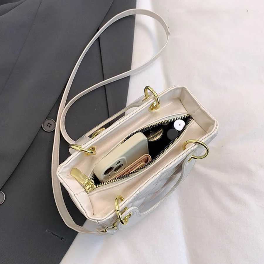 Fashionable Versatile Womens Handbag Shoulder Bag Crossbody Bag Simple Design High Quality Summer New Style PU Leather BagT251205