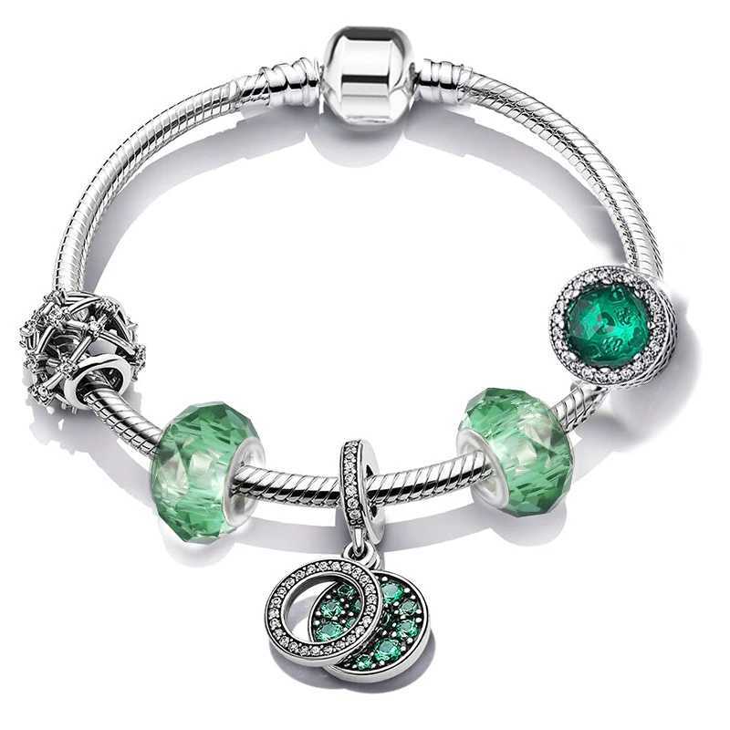 Romantic Style Jewelry Charm Bracelets With Family Love Beads Bracelet For Women Couples Pulseras Jewelry Gift Special Offer W251206