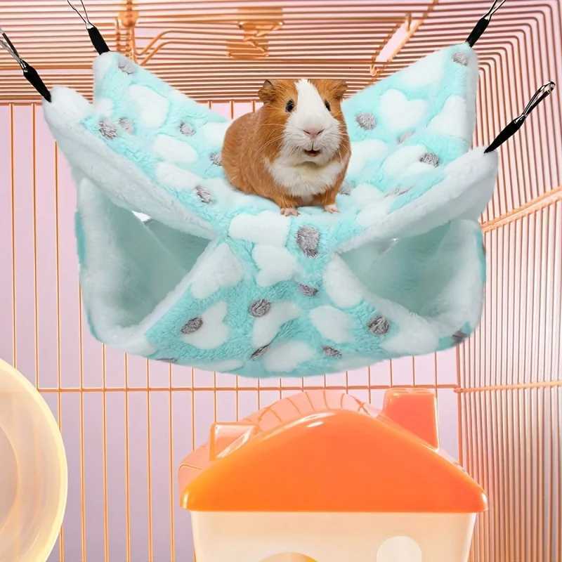 Comfortable 2-in-1 small pet hammock - suitable for warm hanging beds for guinea pigs parrots etc M251206