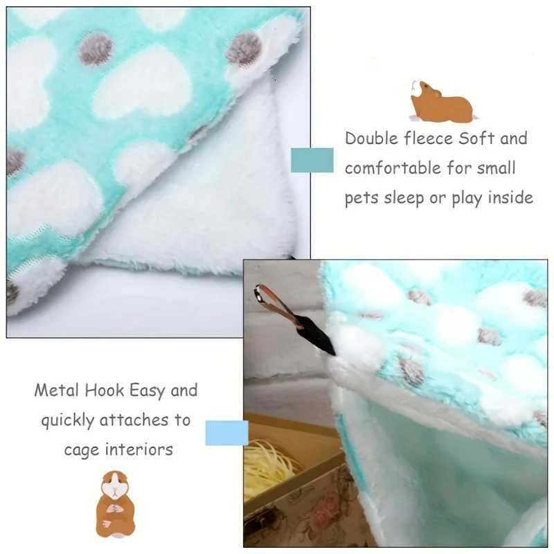 Comfortable 2-in-1 small pet hammock - suitable for warm hanging beds for guinea pigs parrots etc M251206