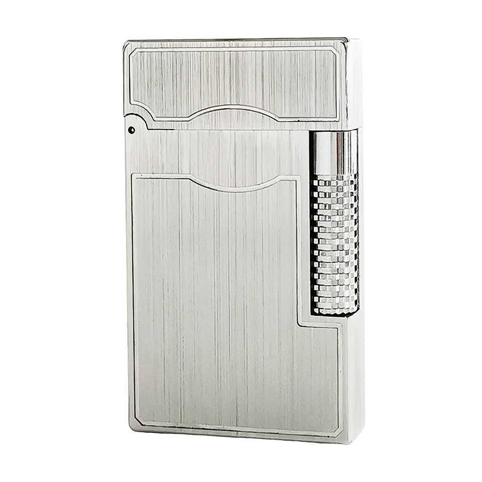 Luxury Metal Gas Cigarette Lighter Refillable Smoking ic Ping Sound Cigar Outdoor Men Memorial Gift Camping Accessories H251206