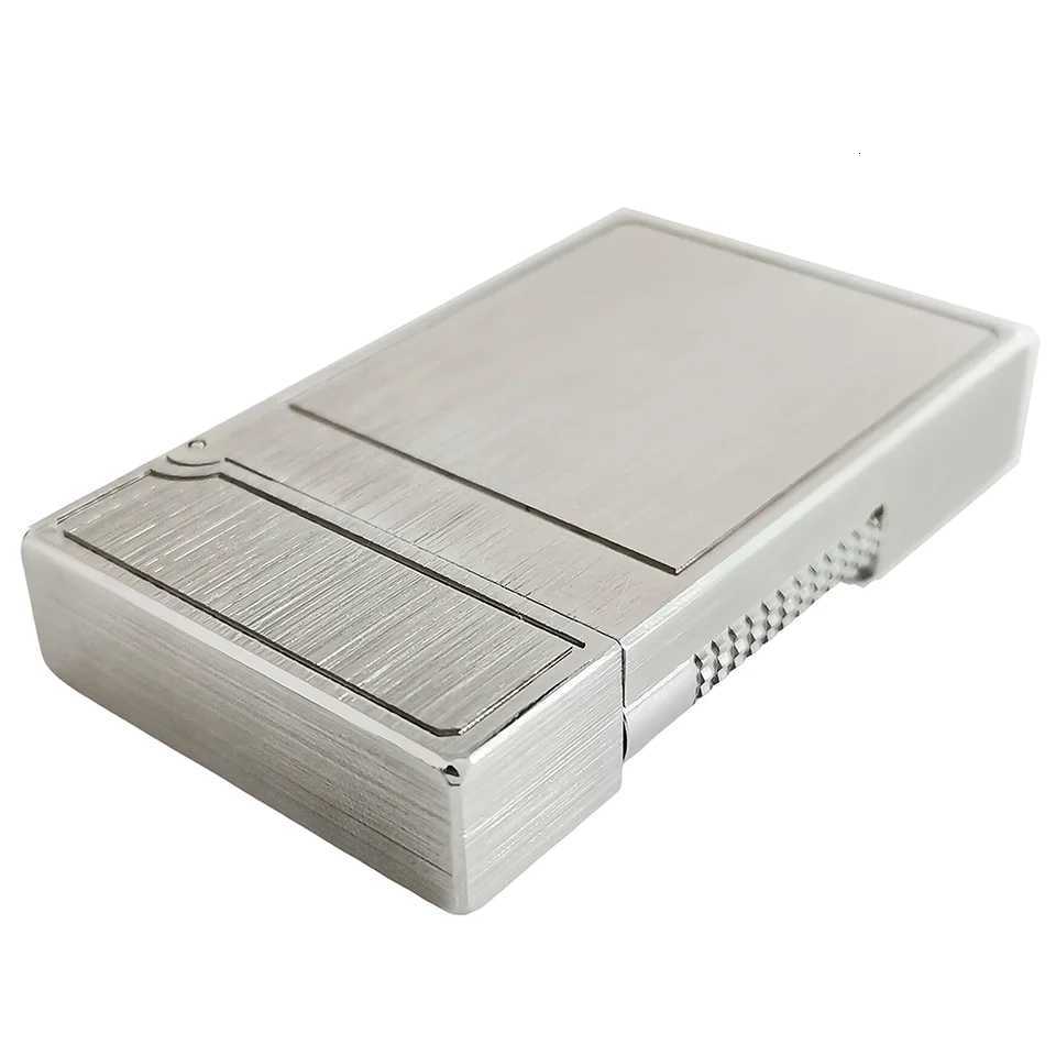 Luxury Metal Gas Cigarette Lighter Refillable Smoking ic Ping Sound Cigar Outdoor Men Memorial Gift Camping Accessories H251206