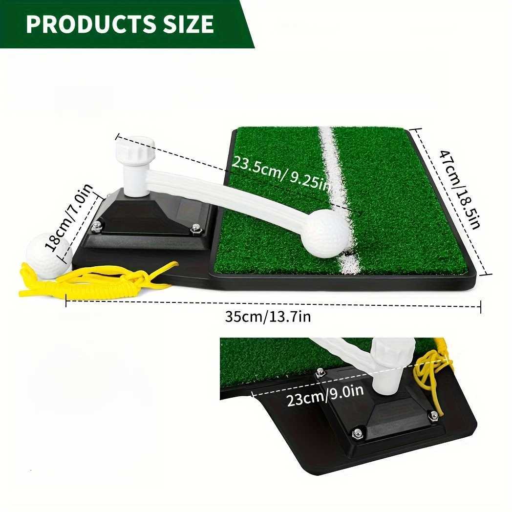 Golf Swing Trainer 20 - Adjustable Height Golf Training Equipment - Pure Path Swing Practice Mat - Indoor/Outdoor Home Trainer Y251206