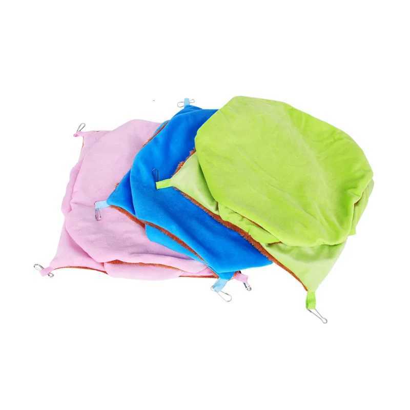 Small Nest Plush Hammock Warm 3Layer Hamster for rats rodent Animal Guinea Pig Ferret Double-layer Cotton Nests Pets Supplies M251206