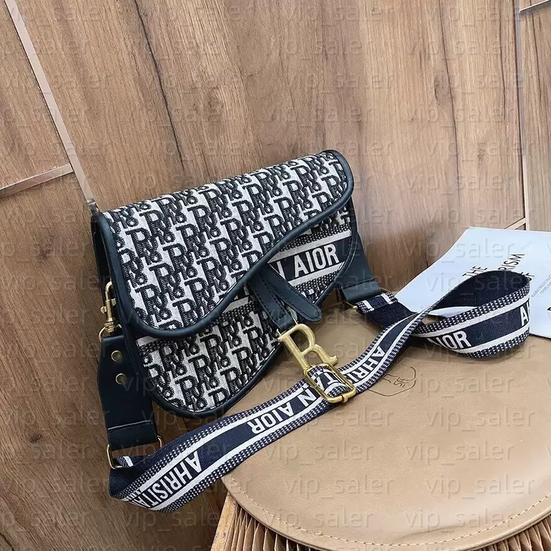 handbag saddle womens crossbody shoulder bag classic print leather solid color black designer bags 2