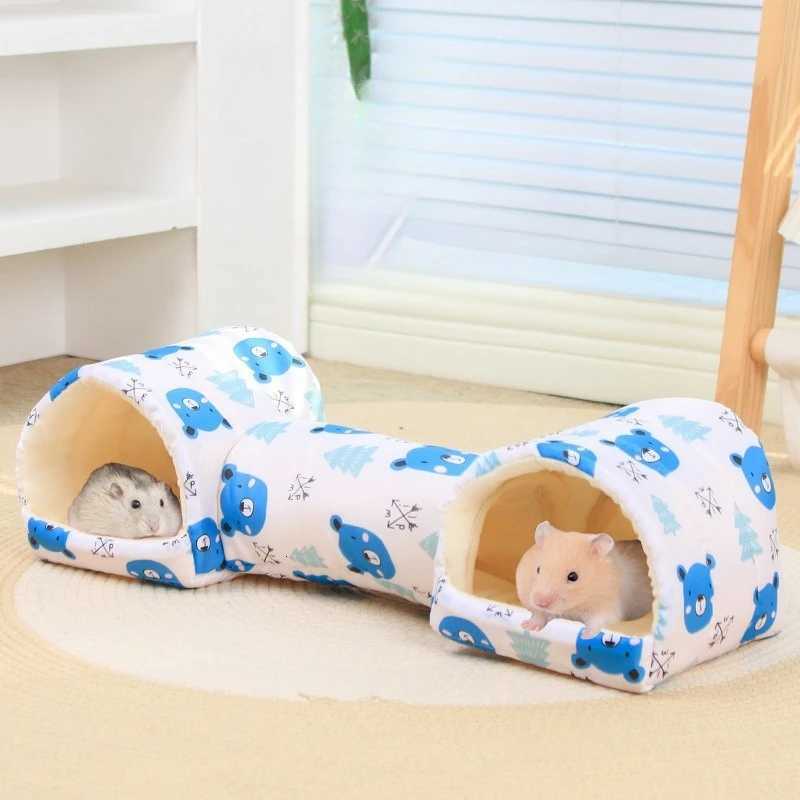 Hamster Rodents Hideaway Toy Gerbil Bed Hideouts Pet Tunnel Cave for Ferrets Hamster Toy Guinea Pigs Small Animals House Cage M251206