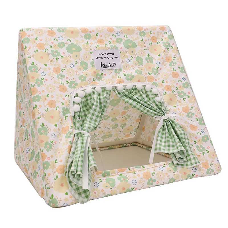 Rabbit Tent Pet Shelter Sleeping Rabbit Nest Small Pets Large Capacity Furniture Ins Small Floral Decorations Hamster Cage M251206