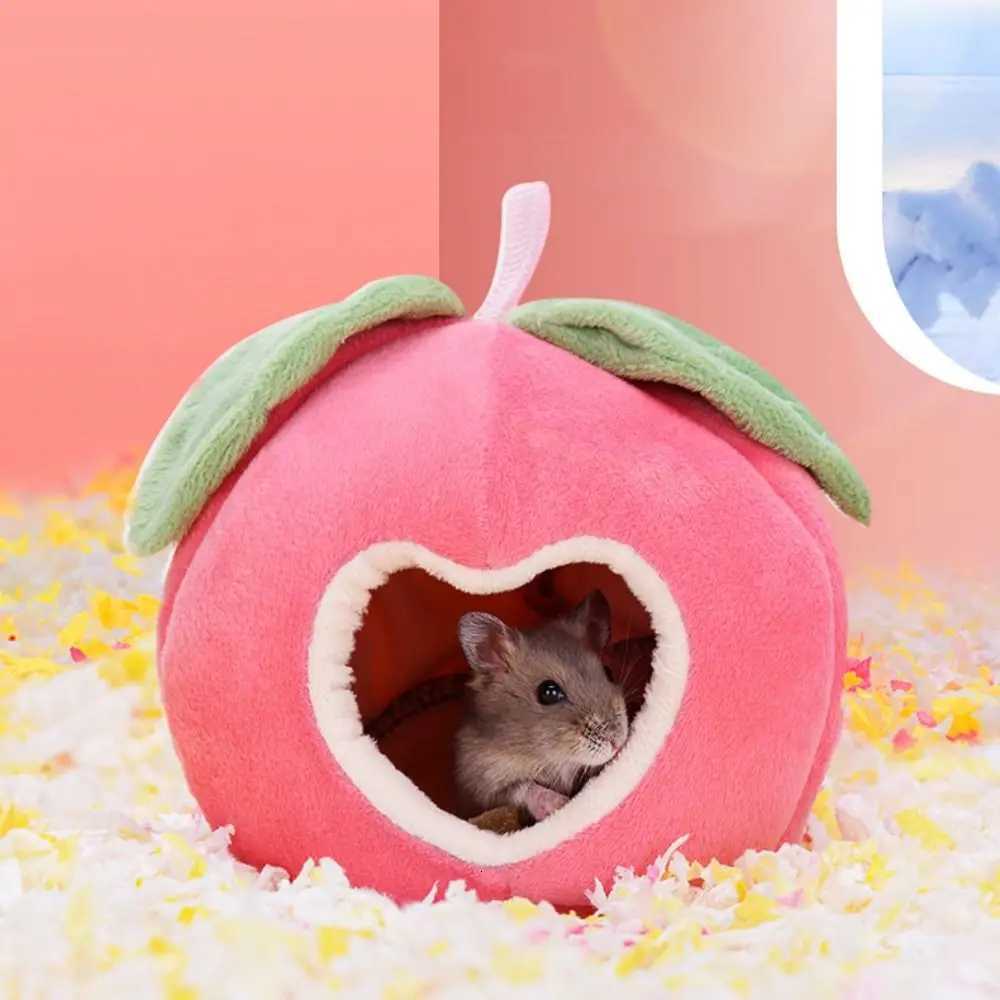Cute Hamster Cotton House Soft Plush Sleeping Bag Small Animal Nest Guinea Pig Breathable Warm Rooms Hamster Accessories M251206