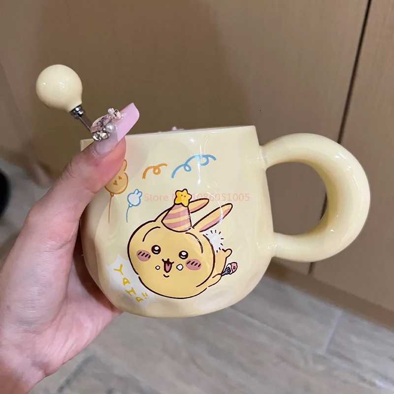 Kawaii Chiikawa Tea Cup Usagi Anime Cute Girl High Beauty Water Cup With Lid Gift Box Best Friend Birthday Gift M251206 - view 6