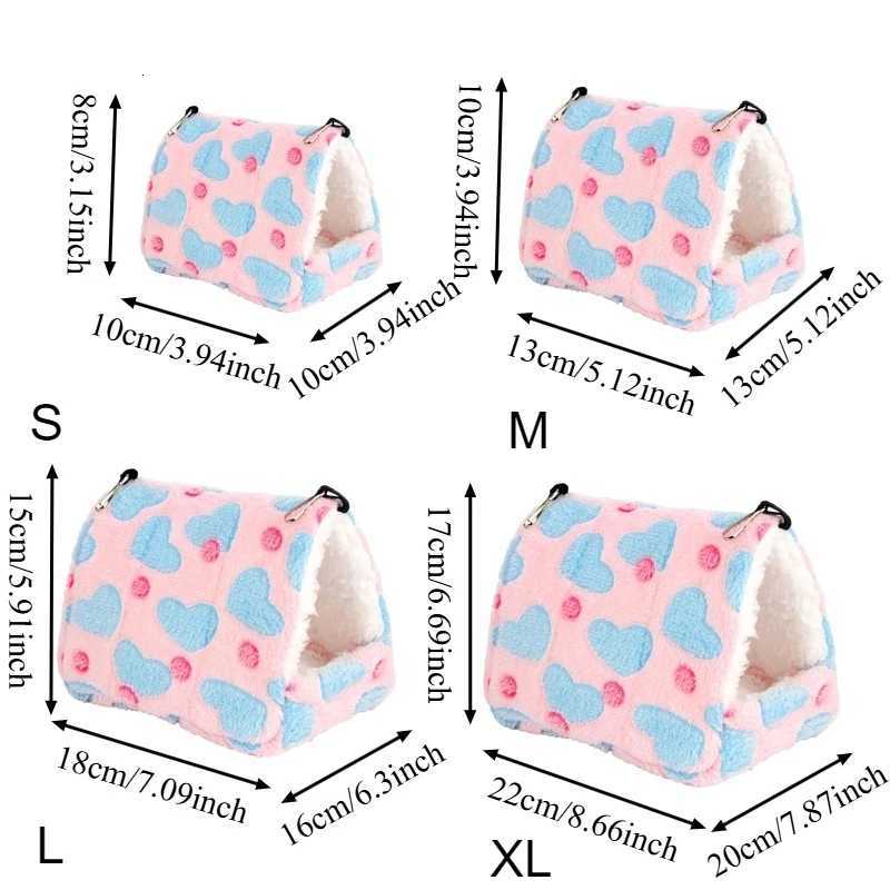 Parrots Golden Bears Pet Hammocks Toys Warm and Soft Beds and Houses New Bread Hamsters Small Animal Nests Washable Warm Winter M251206