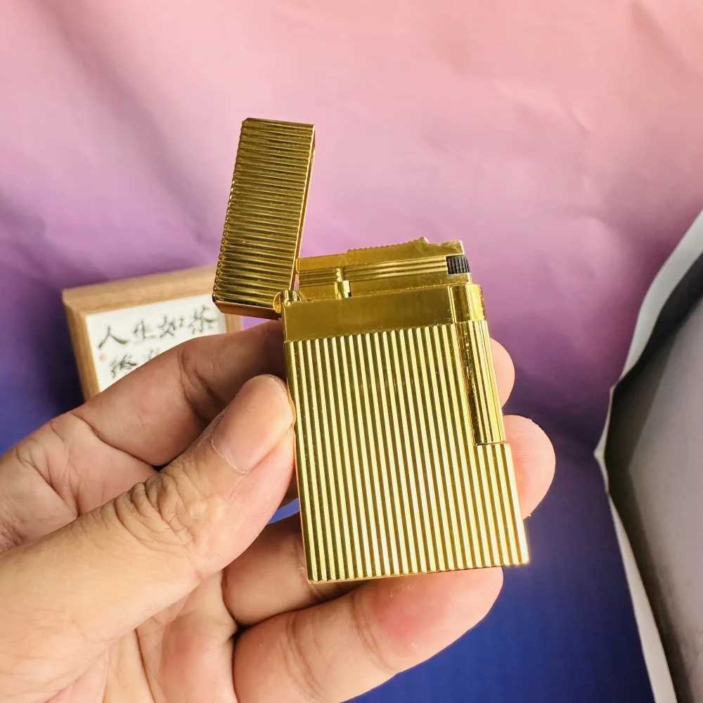 High-end cust lighter ic design gas-filled loud sound ces with a cust smoking set a perfect gift for men H251206