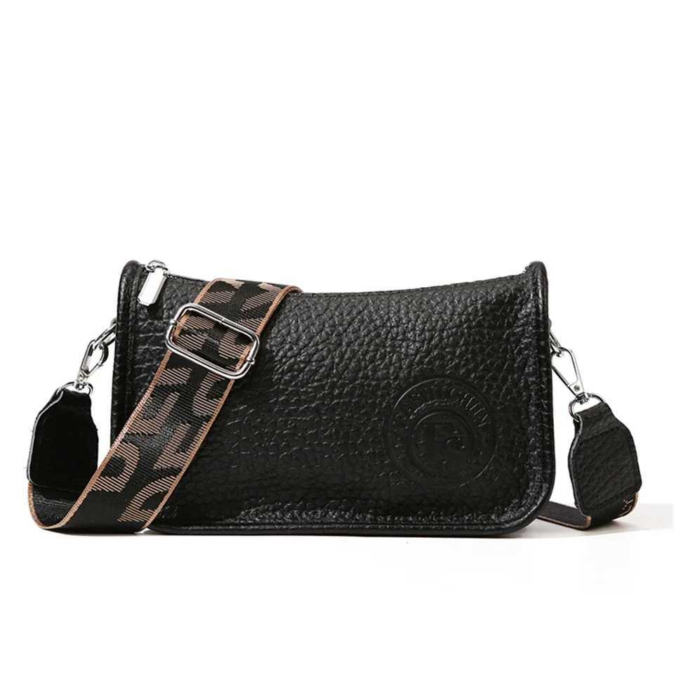 Genuine Leather Cowhide Womens Shoulder Bags Ladies Handbags Crossbody Bag High Quality Commuting Messenger Bag Sac A MainT251205