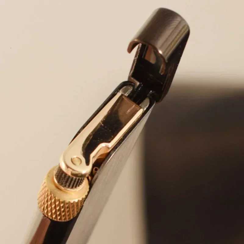 2025 Metal Zinc Alloy tra Thin Slim Grinding Wheel Side Slip e Copper Butane Gas Lighter Smoking Accessories Gadgets H251206