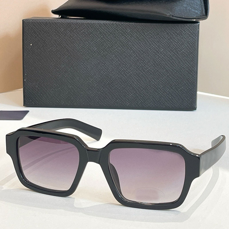 Luxury Men panel sunglasses Classic Mens square frame sunglasses popular acetate frame glasses PR02ZS outdoor UV protection Women sunglasses