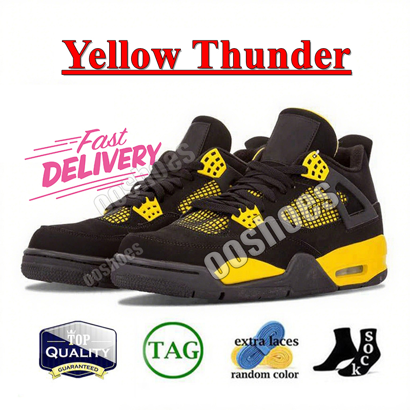With Box Designer 4s Basketball Shoes jump mans 4 for Mens Trainers Cool Grey cement Fire Red Black Cat metallic Yellow Thunder Platform Sports Sneake