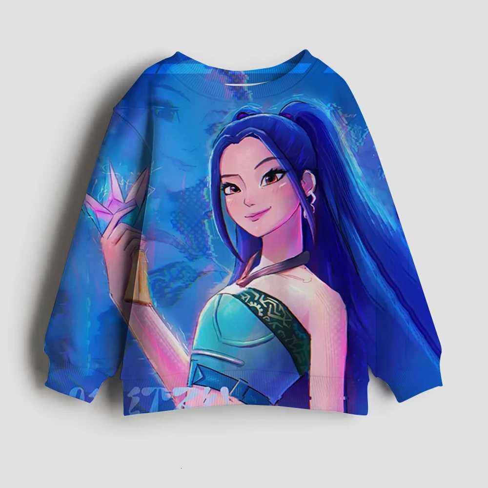 Kpop Demon Hunter Girls Sweatshirt Rumi Mira Zoey Cute Hoodies Kids Spring Autumn Pullover Children Long Sleeves Clothes GiftXJ251206