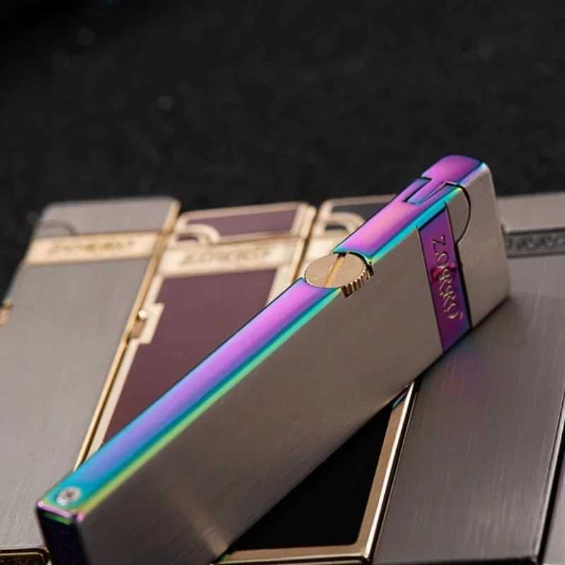 tra-thin Slim Strip Mens Gift Windproof Grinding Wheel Lighter High-end and Convenient To Carry Kerosene Lighter H251206