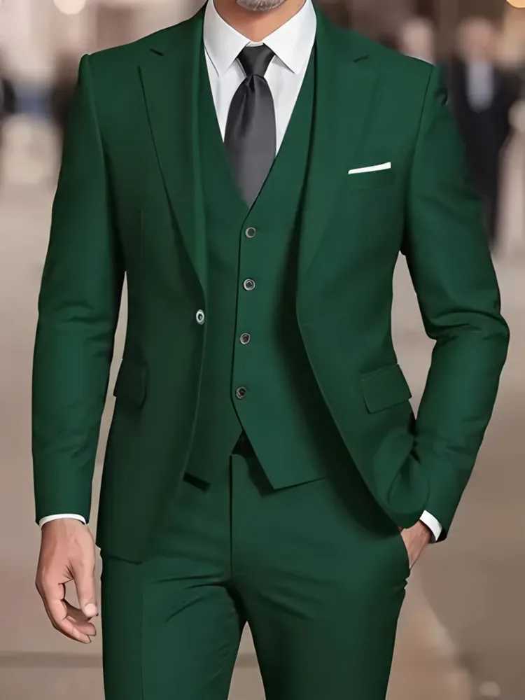 New Beige Suit Men Business Tuxedos Formal 3/2/1 Piece Dress Single Breasted Groom Groomsman Prom Wedding Party M260313