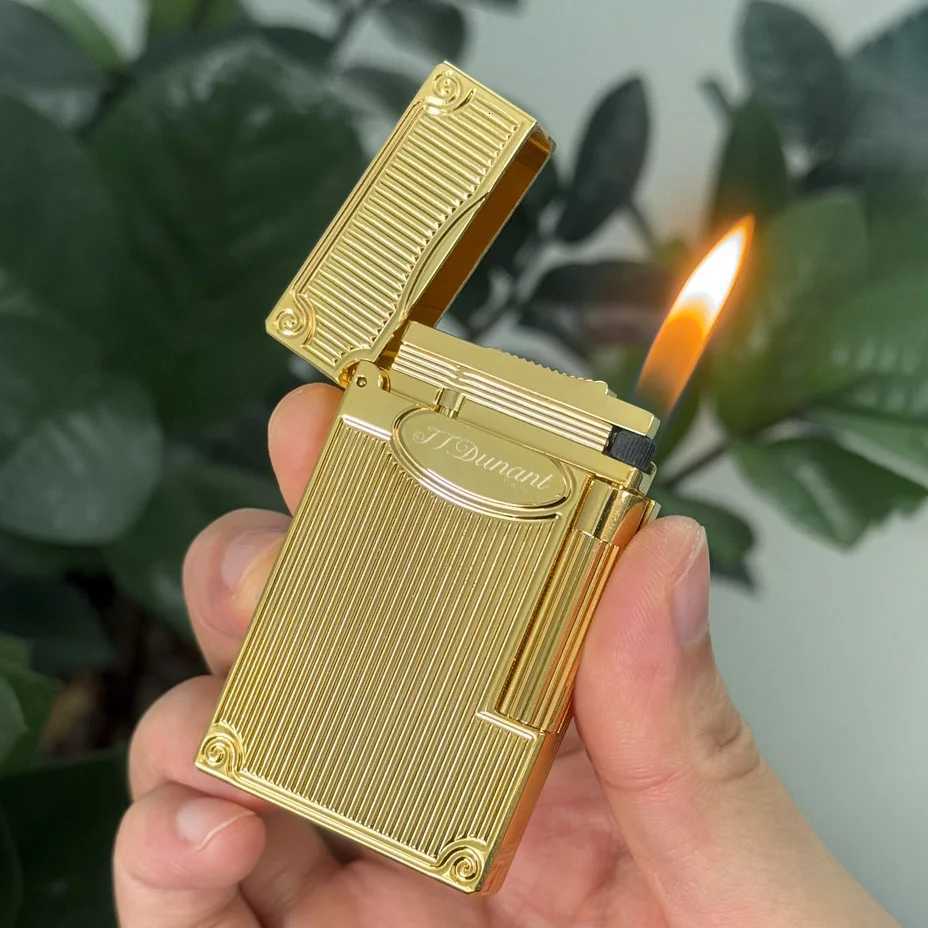 ical Metal Gas Lighter Brand L2 Bright Ding Sound Smoking Cigarette Tools for Men Gifts Refillable H251206