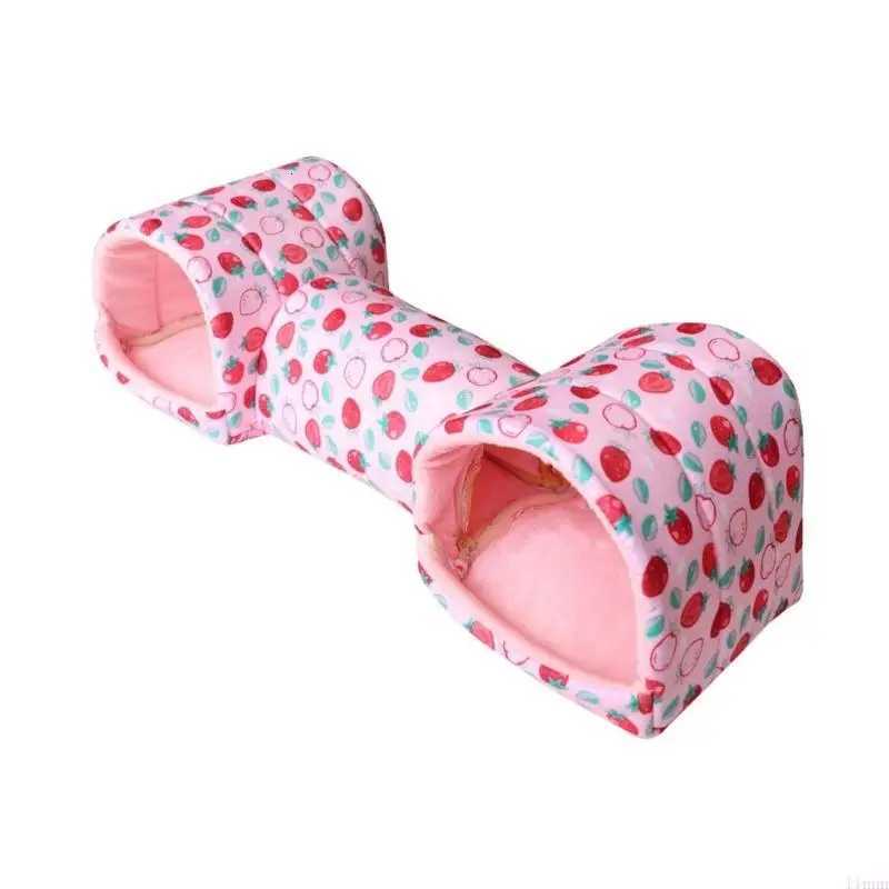 Hamster Bed Toy Guinea Pigs Toy Hamster Rodents Tunnel Soft Bed Large Size M251206