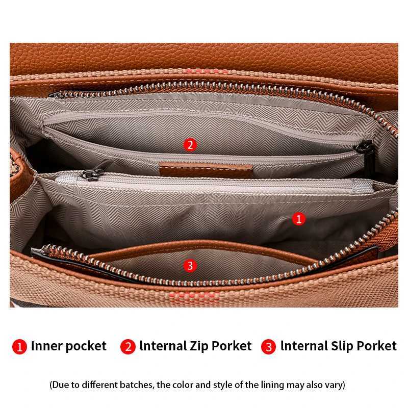 Fashion Plaid Canvas Womens Luxury Designer Tote Handbag Classic Versatile Large Capacity Shoulder Crossbody Bags For Women BagT251205