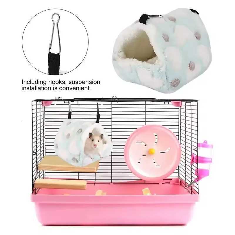 Parrots Golden Bears Pet Hammocks Toys Warm and Soft Beds and Houses New Bread Hamsters Small Animal Nests Washable Warm Winter M251206