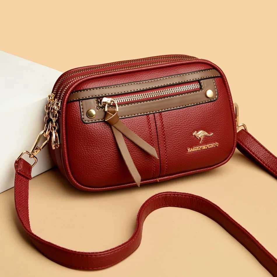 Genuine 3 Layers Luxury Designer Purses and Handbags Women Bag High Quality Leather Shoulder Sac Bags for Women 2024Sac A MainT251205