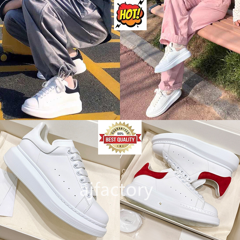 Designer Shoes Oversized Sneaker Platform Scarpe Mens Womens White Black Leather Suede Velvet Lace Up Chaussures de Espadrilles Unisex Sports Trainer 35-48