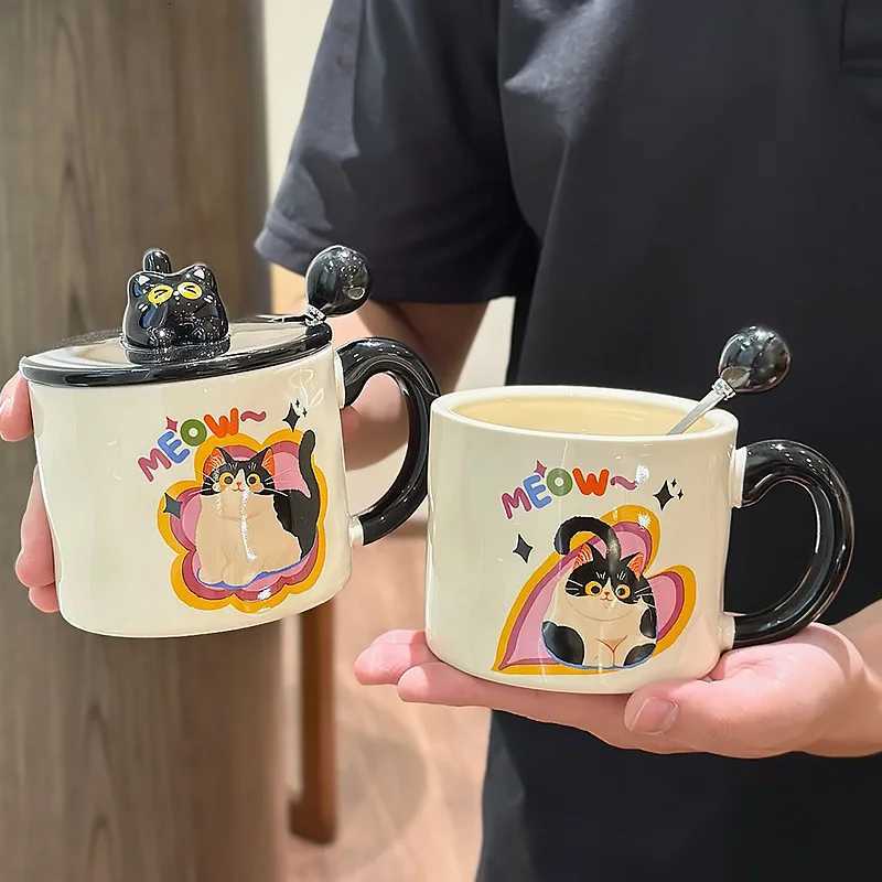 Cute Cat Mug Funny Coffee Cups Original Mugs Ceramic Coffee Cup for Tea Drinkware Personalized Gift Christmas Beer Travel M251206 - view 3