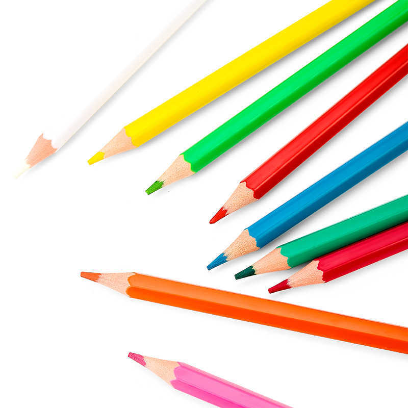 Children's Beginner 48-Color Art Set Oil-Based Pencil Box for Students Artistic Coloring Sketching Colored L251206