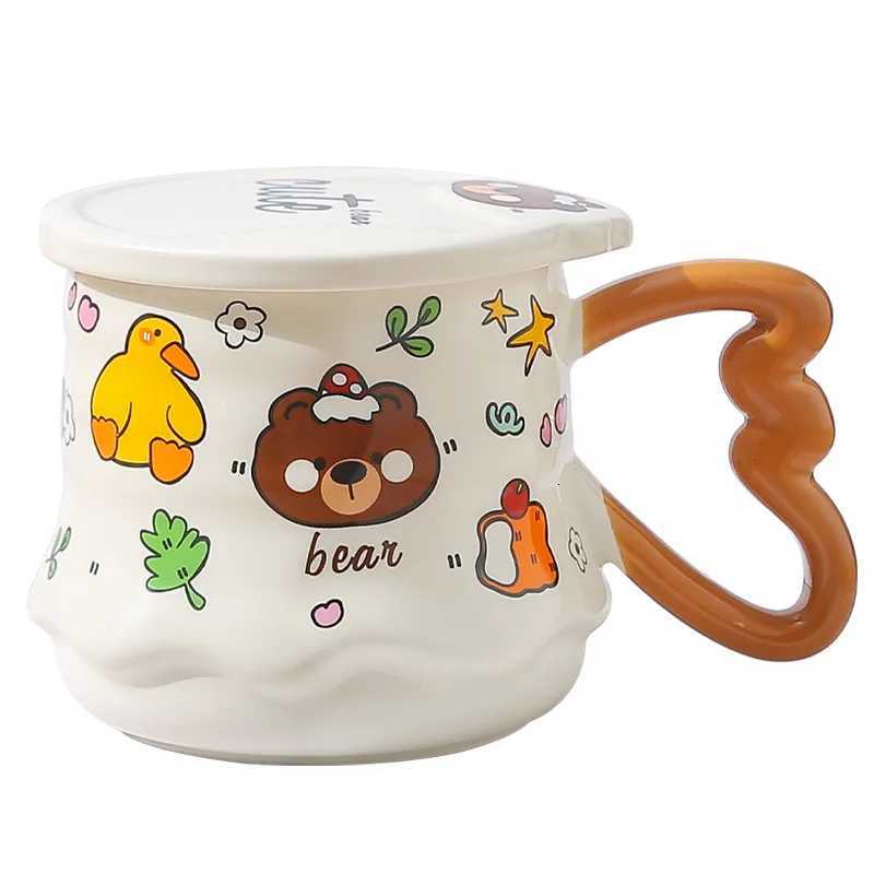 Creative Mug Cartoon Ceramic Mug Coffee Cups Drinkware Beer Mugs Tea Cup Original Breakfast Cups Personalized Gift Christmas Bar M251206 - view 4