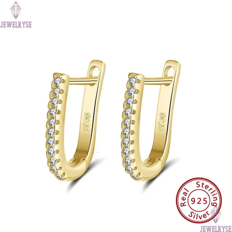 luxury s925 sterling silver hoop earring designer for woman party AAA cubic zirconia small circle round 18k gold diamond earrings women casual fashion