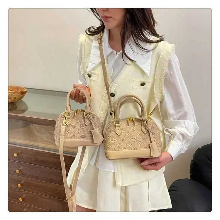 Luxury Niche High-End Shell Bag - 2025 New Vintage Monogram Womens Shoulder/Crossbody Handheld BagT251205