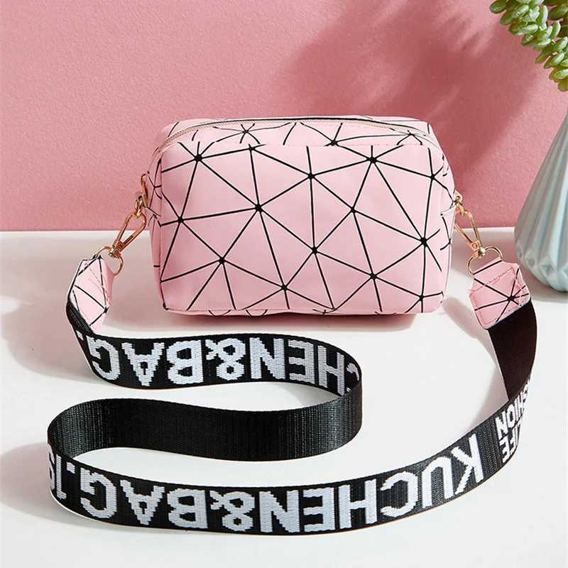 Fashion Cool Geometry Color Shoulder Bags For Women Small Crossbody Bag Purse PU Leather Lady Girls Handbag bolsa femininaT251205
