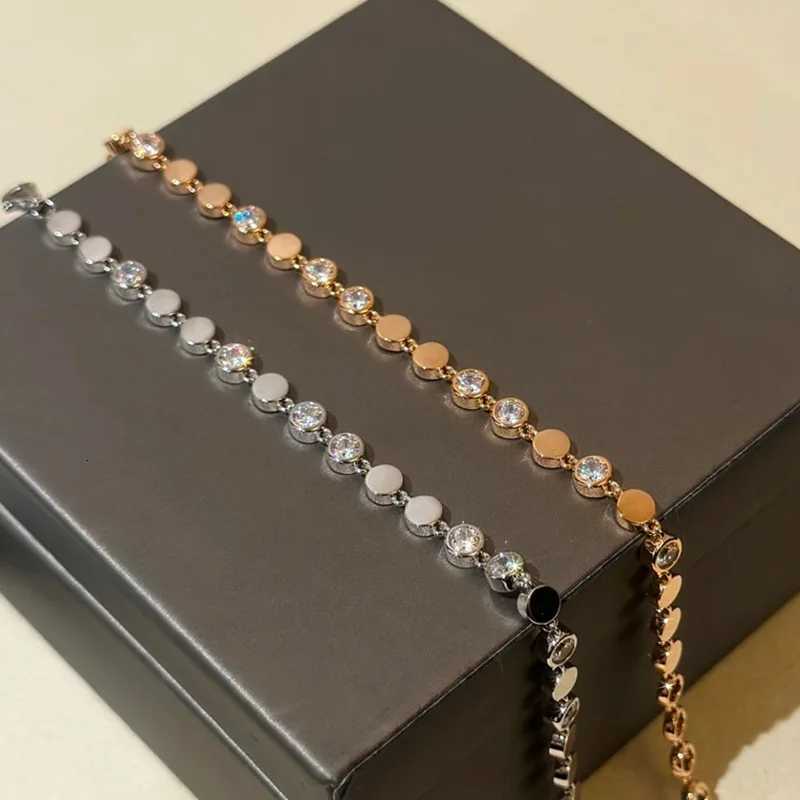 925 Sterling Silver Pave 5A Zirconia Bubble Bracelet For Women Fine Jewelry Christmas Present W251206