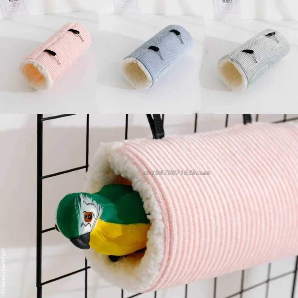 Hamster Tunnel Hammock for Small Animals Cute Cartoon Printing Hanging Cage Swing Sleeping Bed Nest House Squirrel Rat Toy M251206