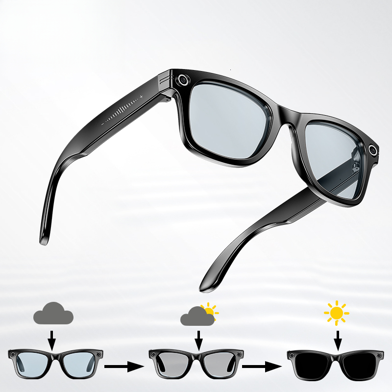 Camera Smart Sunglasses Video Recording Photo Recognition Eyeglasses Wireless Call Glasses Sports Headphones AI smart glasses Touch control