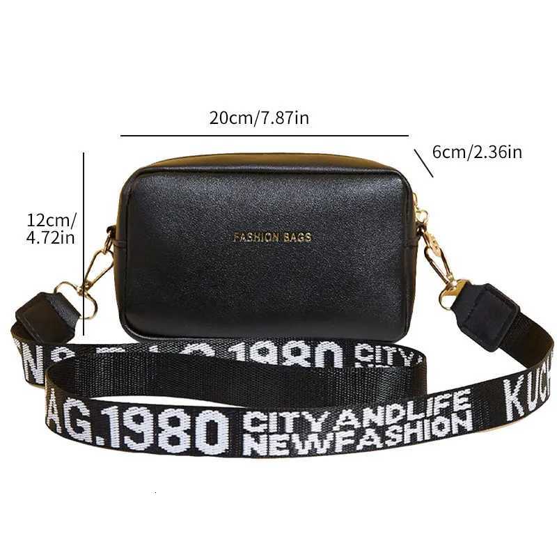 Simple Style Small Shoulder Bags for Women Solid Color Pu Leather Wide Strap Crossbody Bag Phone Purse Messenger HandbagT251206