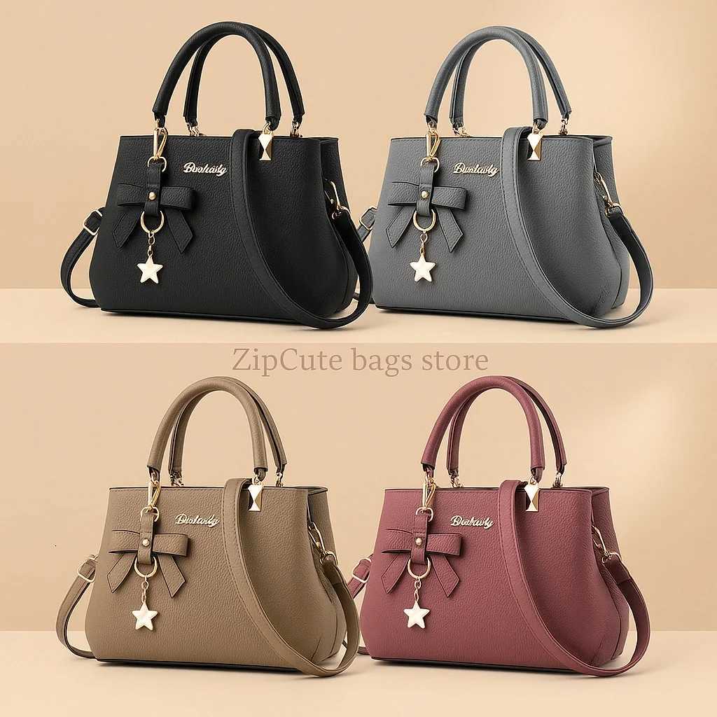 New Korean version trendy autumn and winter bow womens bag portable shoulder bag messenger bag killer bag mother bag large capaT251205