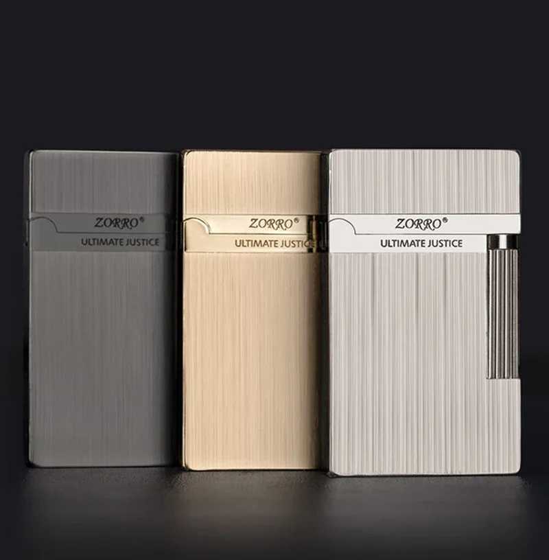 Loud Vo Kerosene Lighter Metal Wire Drawing Sideslip Grinding Wheel Ignition High-end Smoking Accessories Gadgets H251206