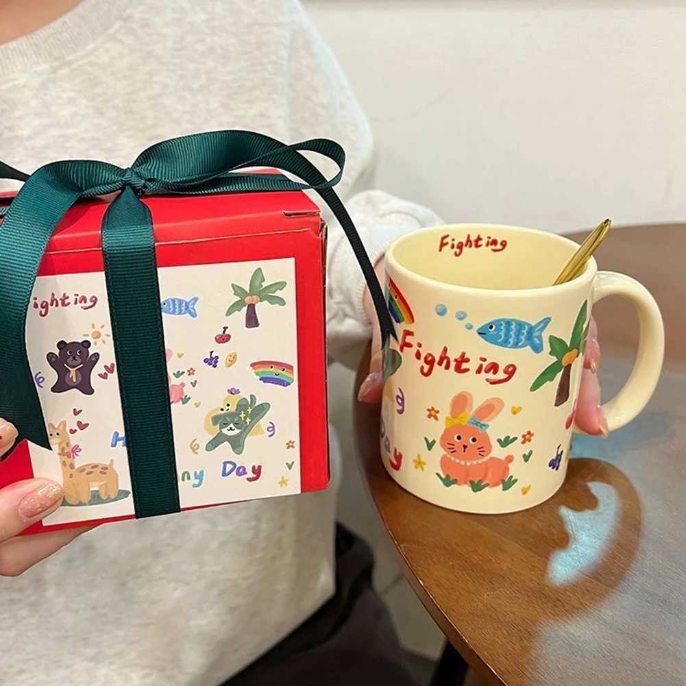 Cute Cartoon Milk Cup Personalized Fashionable Tea Coffee Cup For Home M251206 - view 4