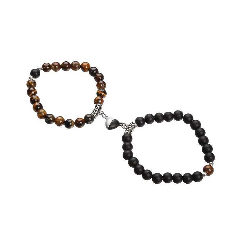 2 Pice Love Magnetic Friendship Bracelets Matching Bracelets for Couple Best Friends Bracelets Birthday Jewelry for Women Girls W251206