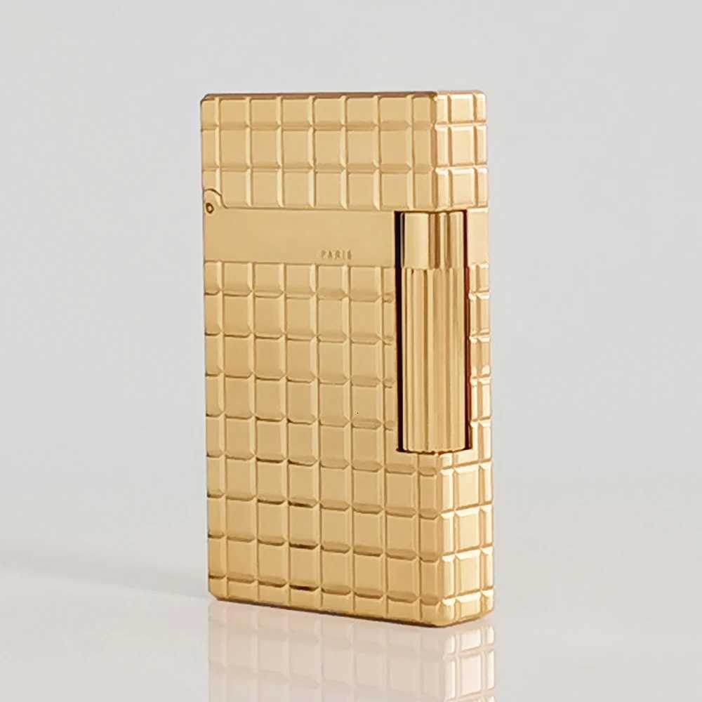 Gas Lighter Large Square Gas Butane Rechargeable Bright Sound For Thanksgiving Gift Collection Metal 100 H251206