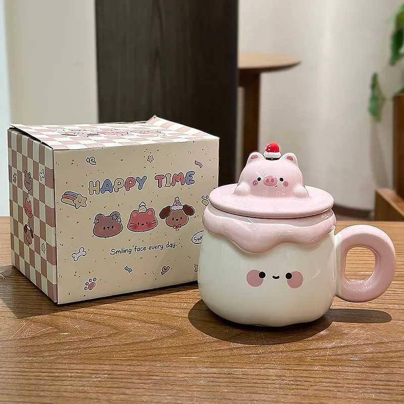 Cute Creative Pudding Mug Ceramic Coffee Cup Funny Cups Cup for Tea Unusual Mugs Personalized Gift Drinkware Christmas Beer Bar M251206 - view 7