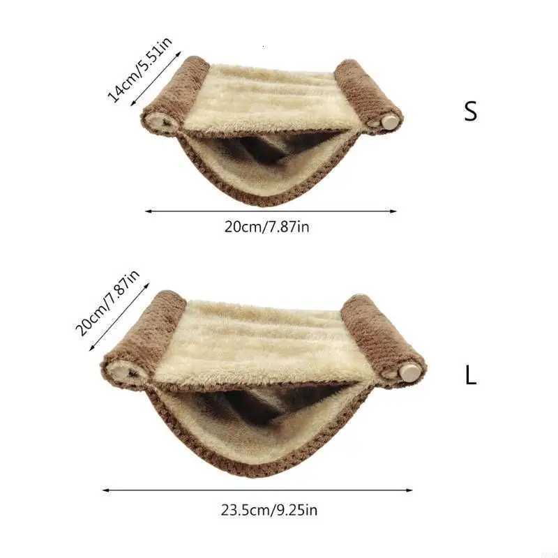 Hamster Warm Nest Hanging Winter Bed Hammock Plush Tent Hideaway for Hamster M251206